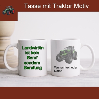 Tasse mit Traktor Deutz mit Spruch
